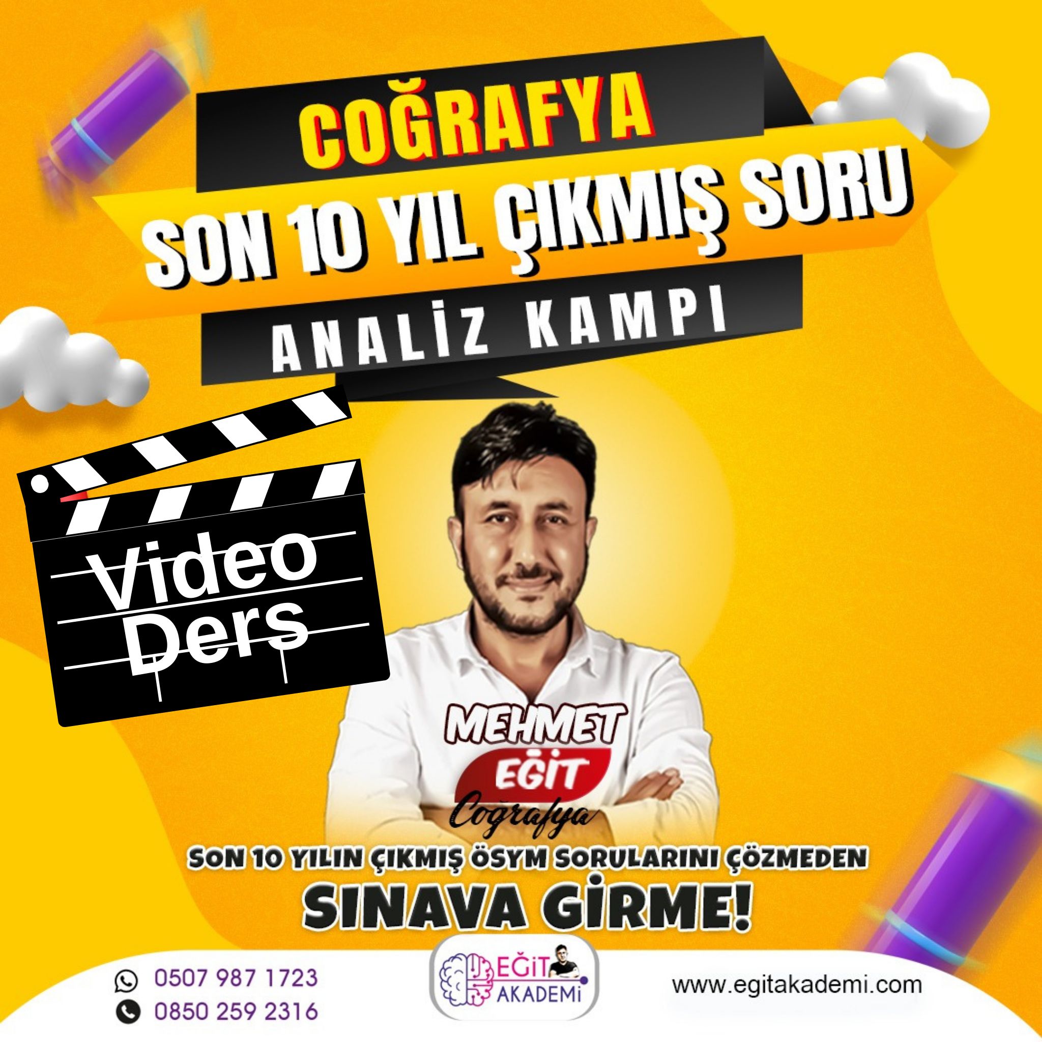 GY-GK Coğrafya Tek Ders Son 10 Yıl ÖSYM Çıkmış Soru Analiz Kampı / Video Ders GY-GK Coğrafya Tek Ders Son 10 Yıl ÖSYM Çıkmış Soru Analiz Kampı / Video Ders