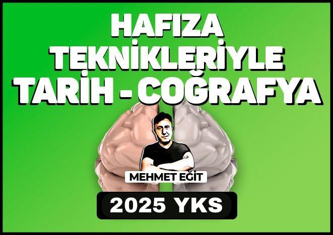 2025 YKS HAFIZA TEKNİKLERİYLE TARİH+COĞRAFYA 2'Lİ PAKET