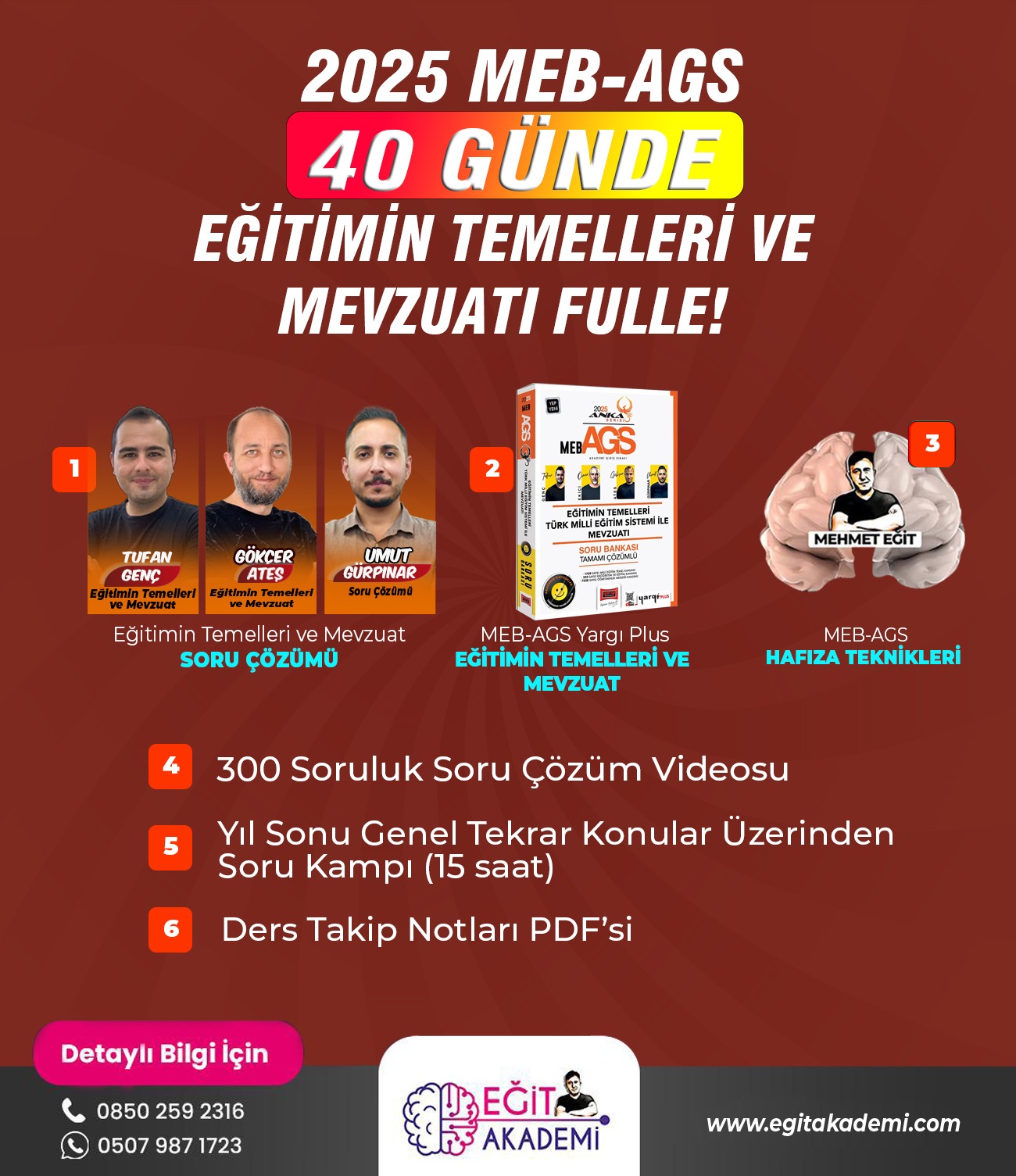 40 Günde 2025 MEB-AGS Eğitimin Temelleri ve Mevzuatı Fulle - Video Ders 40 Günde 2025 MEB-AGS Eğitimin Temelleri ve Mevzuatı Fulle - Video Ders