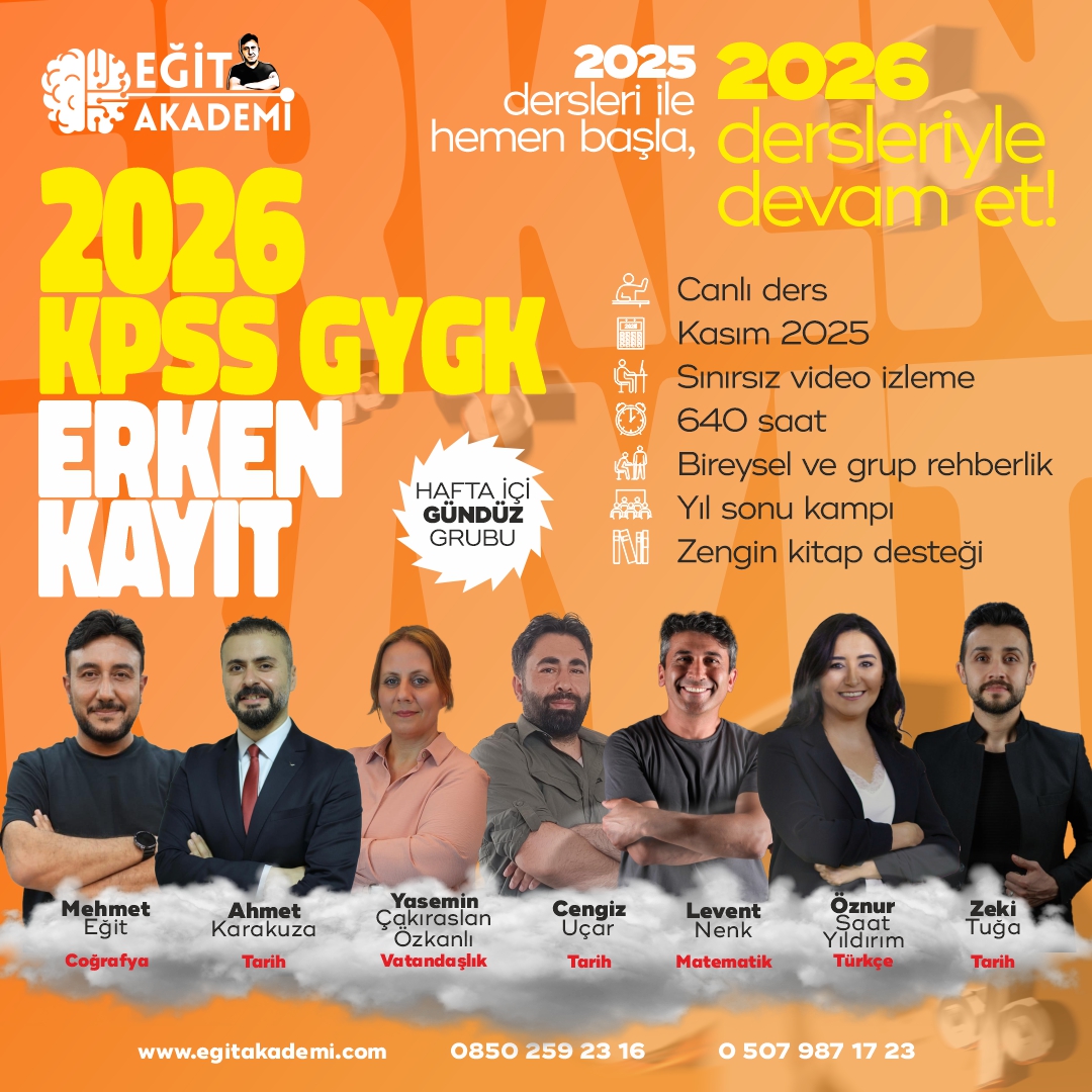KPSS 2026 GENEL YETENEK-GENEL KÜLTÜR CANLI DERS PAKETİ(Gündüz) KPSS 2026 GENEL YETENEK-GENEL KÜLTÜR CANLI DERS PAKETİ(Gündüz)