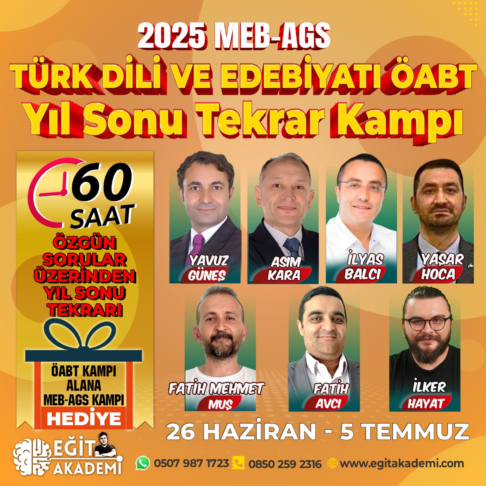 2025 MEB-AGS Türk Dili ve Edebiyatı ÖABT Yıl Sonu Tekrar Kampı