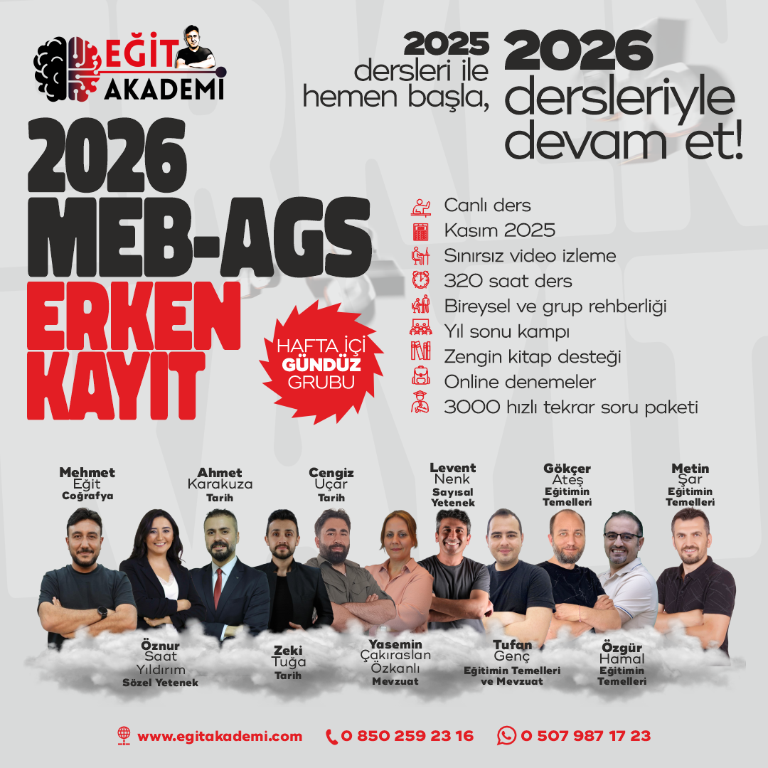 2026 MEB - AGS GÜNDÜZ CANLI/VİDEO DERS PAKETİ(Gündüz) 2026 MEB - AGS GÜNDÜZ CANLI/VİDEO DERS PAKETİ(Gündüz)